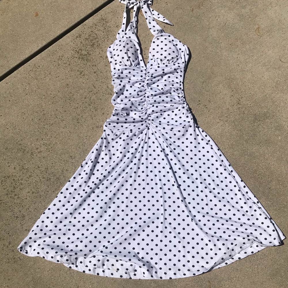 Ambiance Apparel Polkadot Pin Up Dress